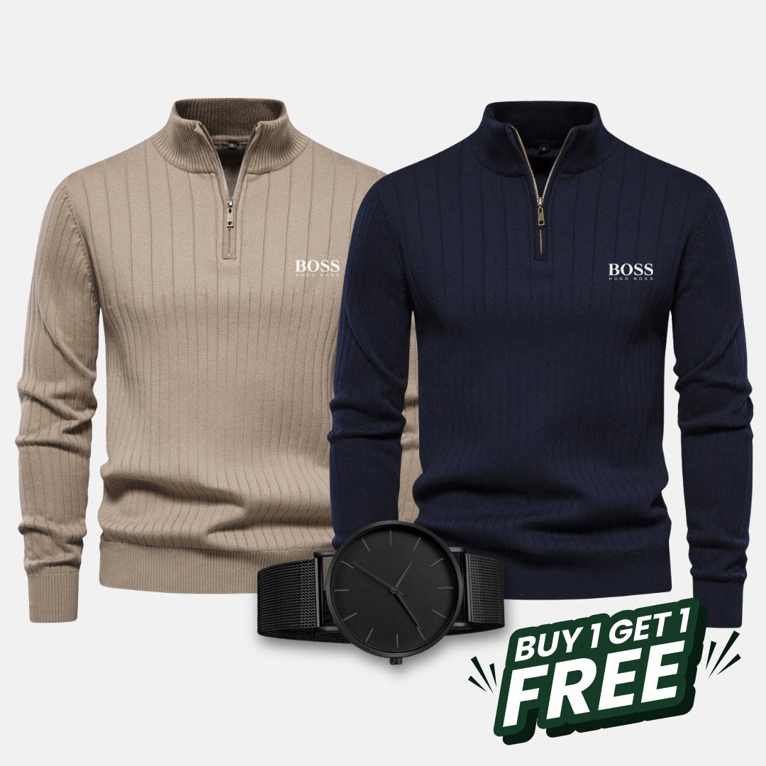 HB Kit - 2 Maglione with zip + FREE Watch