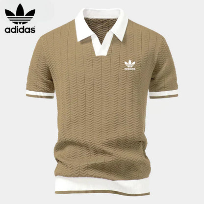 Retro Knit Polo Shirt