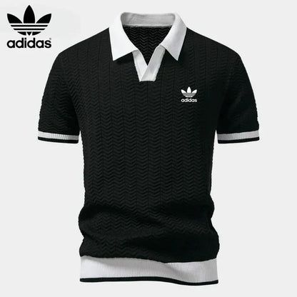 Retro Knit Polo Shirt