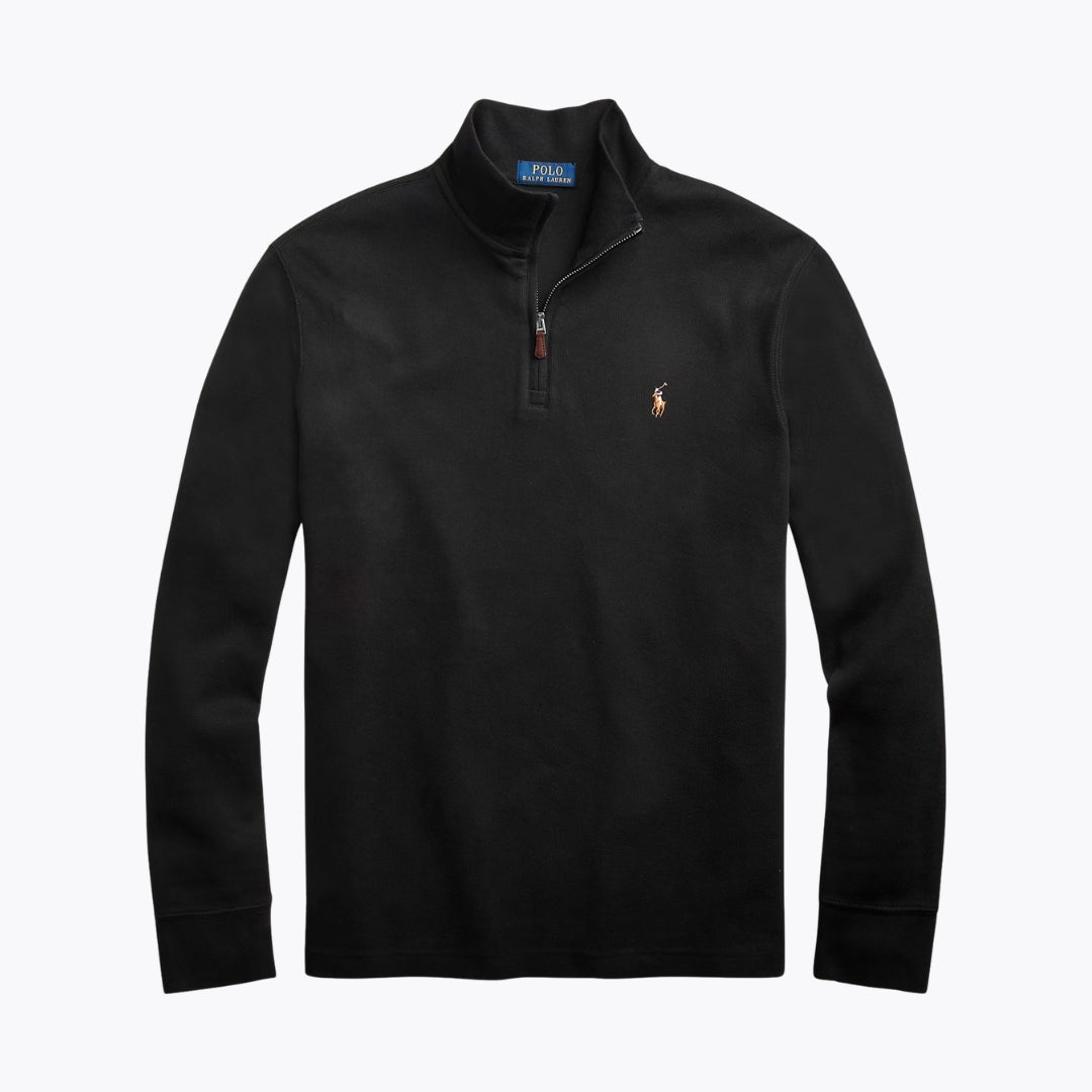 RL Estate-Rib Quarter-Zip Pullover