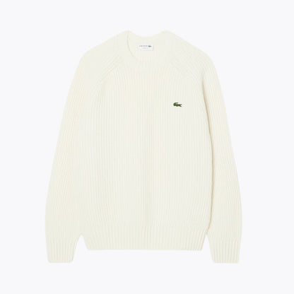 LC Thick Carded Wool Crew Neck Sweater