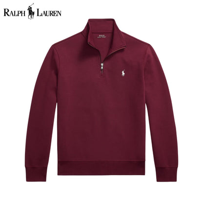 RL Double-Knit Mockneck Pullover