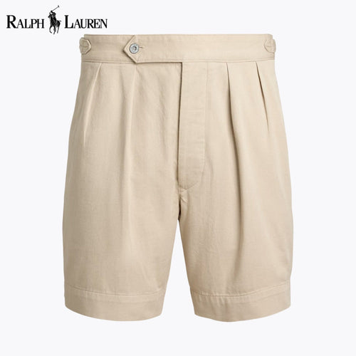 RL Relaxed Fit Pleated Twill Short