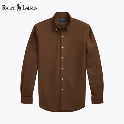 RL Slim Fit Garment-Dyed Oxford Shirt