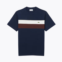 Navy blue / white / brown